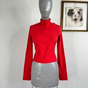 CRZ YOGA Butterluxe Waist Length Full Zip Jacket Pop Over Cropped Thumb Loops